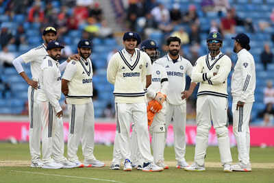 Indian team huddle before a match at Edgbaston