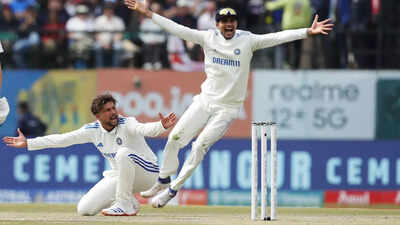 Kuldeep Yadav in action, potentially a key player for the upcoming Test
